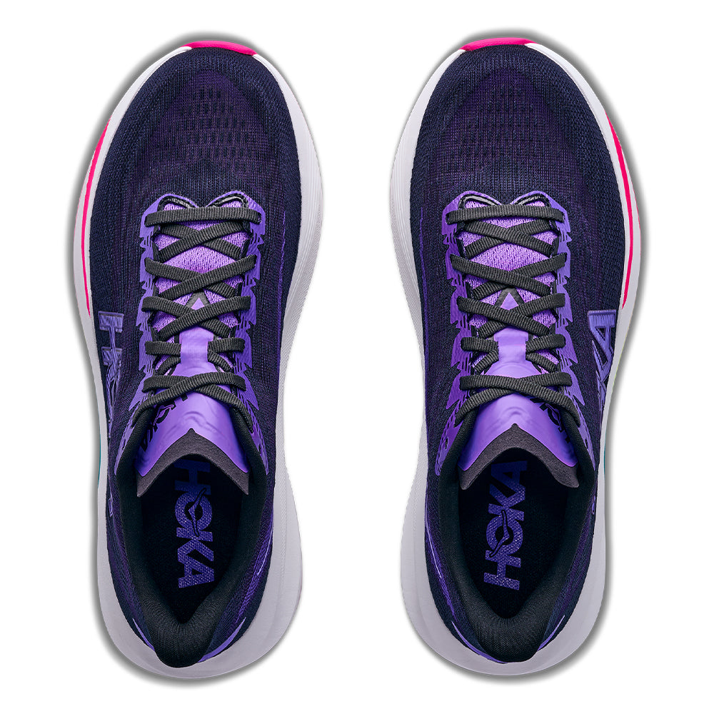 Hoka Women's Mach 7 - BlackToe Running#colour_carbon-black-cosmic-purple