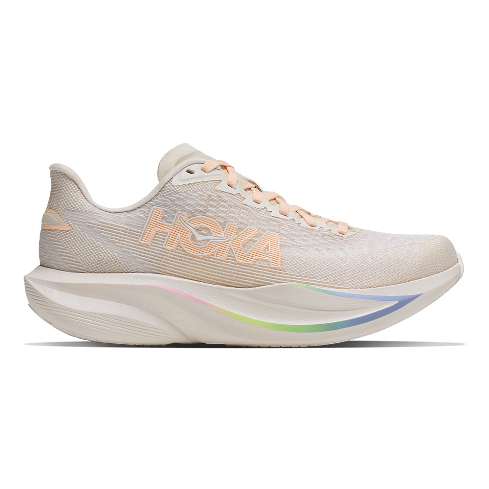 Hoka Women's Mach 7 - BlackToe Running#colour_oat-milk-alabaster
