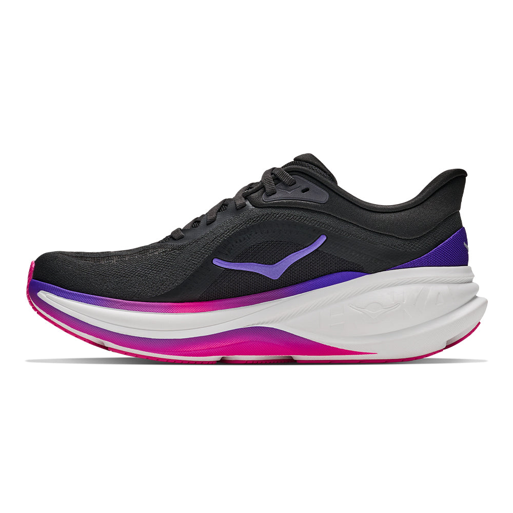 Hoka Women's Clifton Pro - BlackToe Running#colour_carbon-black-cosmic-purple