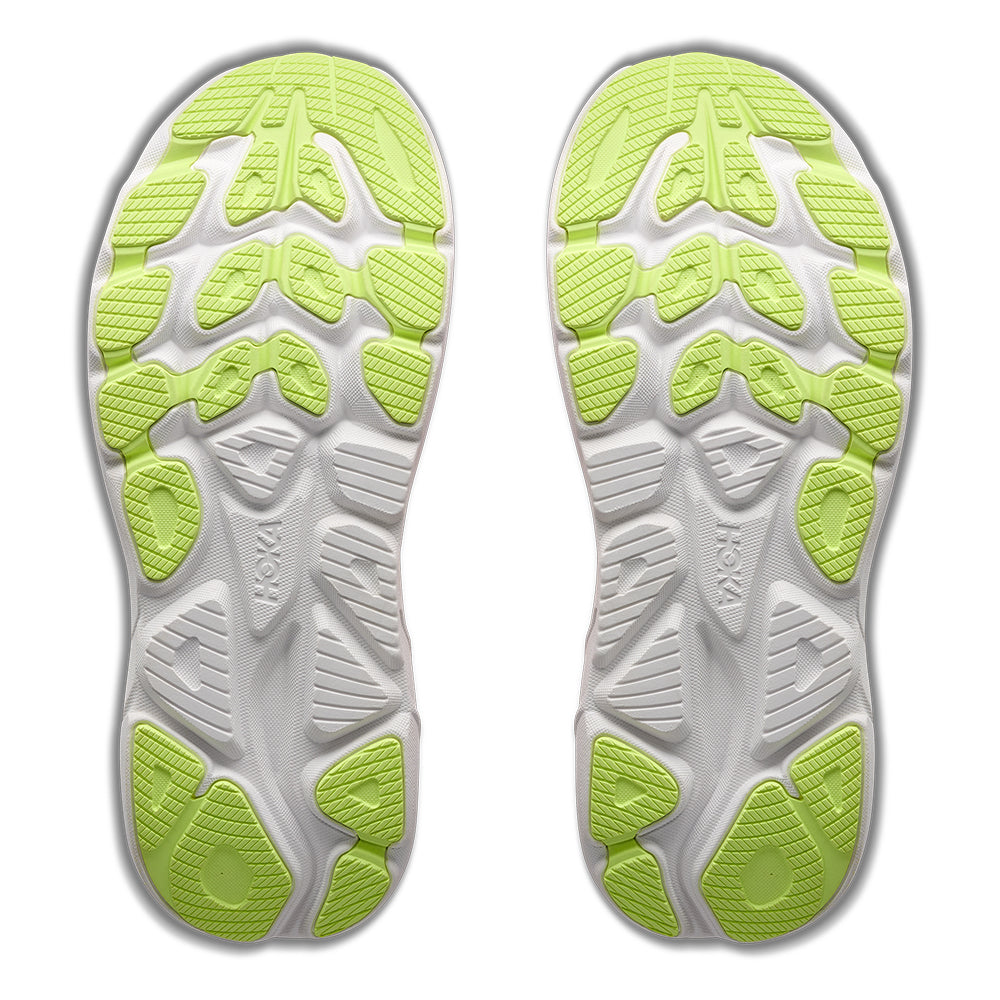 Hoka Women's Clifton 11 wide - BlackToe Running#colour_tangerine-glow-white