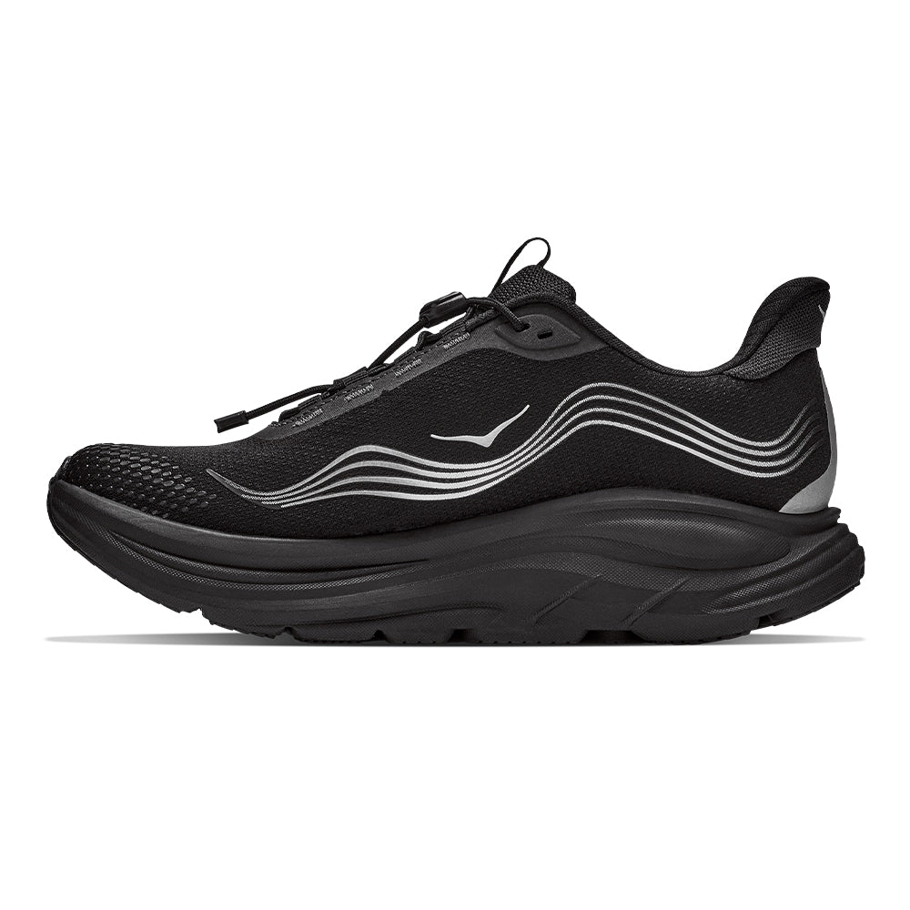 Hoka Men's Clifton 11 GTX - BlackToe Running#colour_black-black