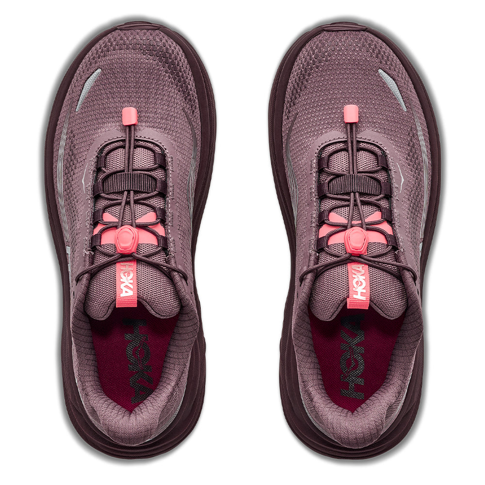 Hoka Women's Clifton 11 GTX - BlackToe Running#colour_smoky-quartz-deep-mauve