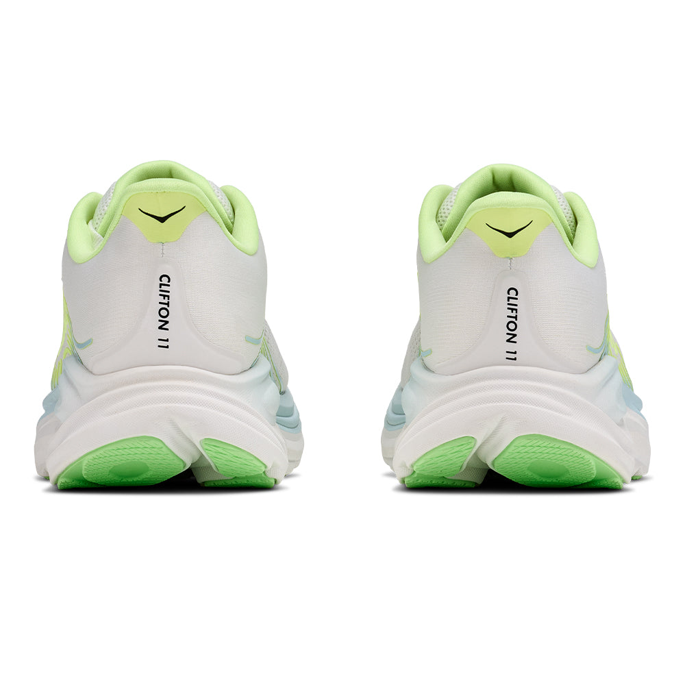Hoka Women's Clifton 11 wide - BlackToe Running#colour_frost-neon-yuzu