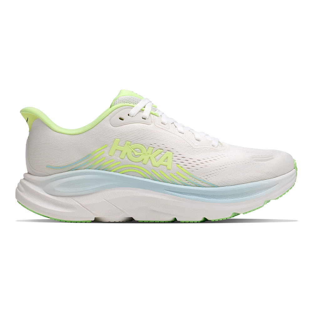 Hoka Women's Clifton 11 wide - BlackToe Running#colour_frost-neon-yuzu