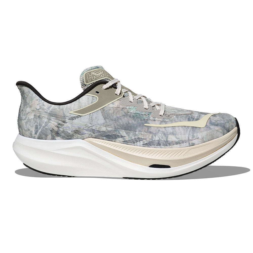 Hoka Rocket X 3 John Elliott - BlackToe Running#colour_spray-green-antique-white