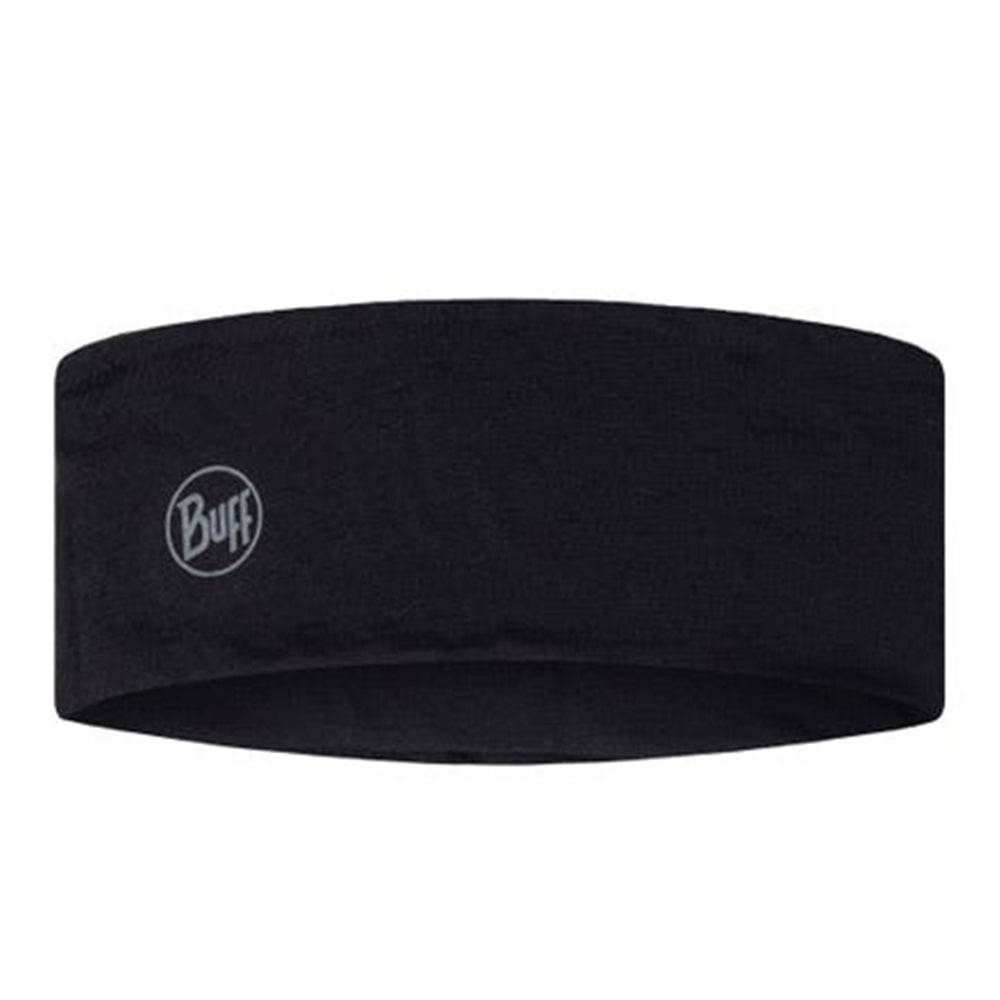 Buff Merino Lightweight Headband Solid - BlackToe Running#colour_solid-black