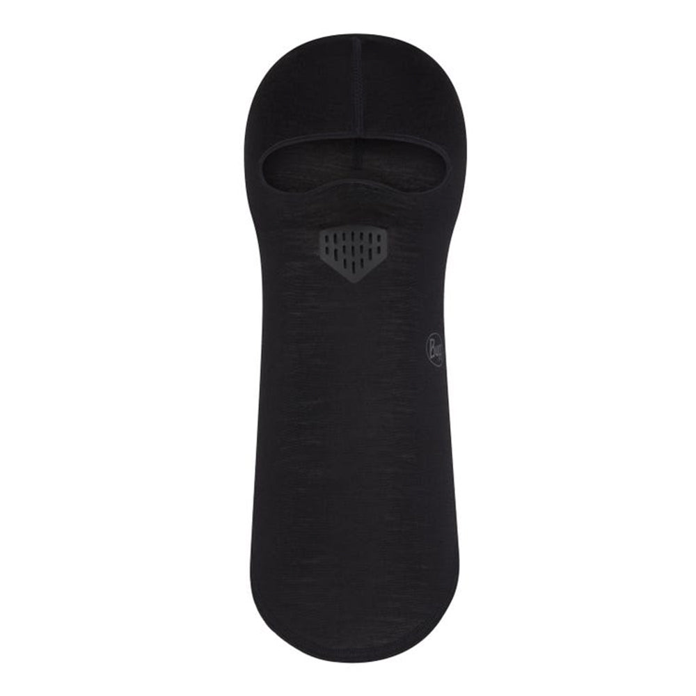 Buff Merino Lightweight Balaclava - BlackToe Running#colour_solid-black