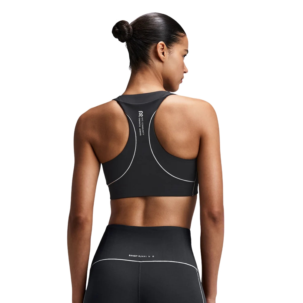 Bandit Running Women's Vanisher™ Pop Stitch™ Arco Run Bra - BlackToe Running
