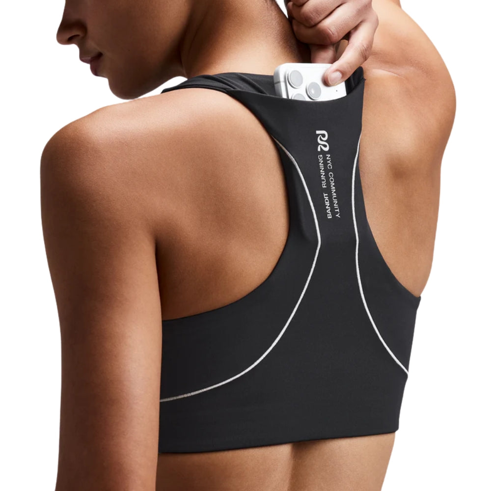 Bandit Running Women's Vanisher™ Pop Stitch™ Arco Run Bra - BlackToe Running