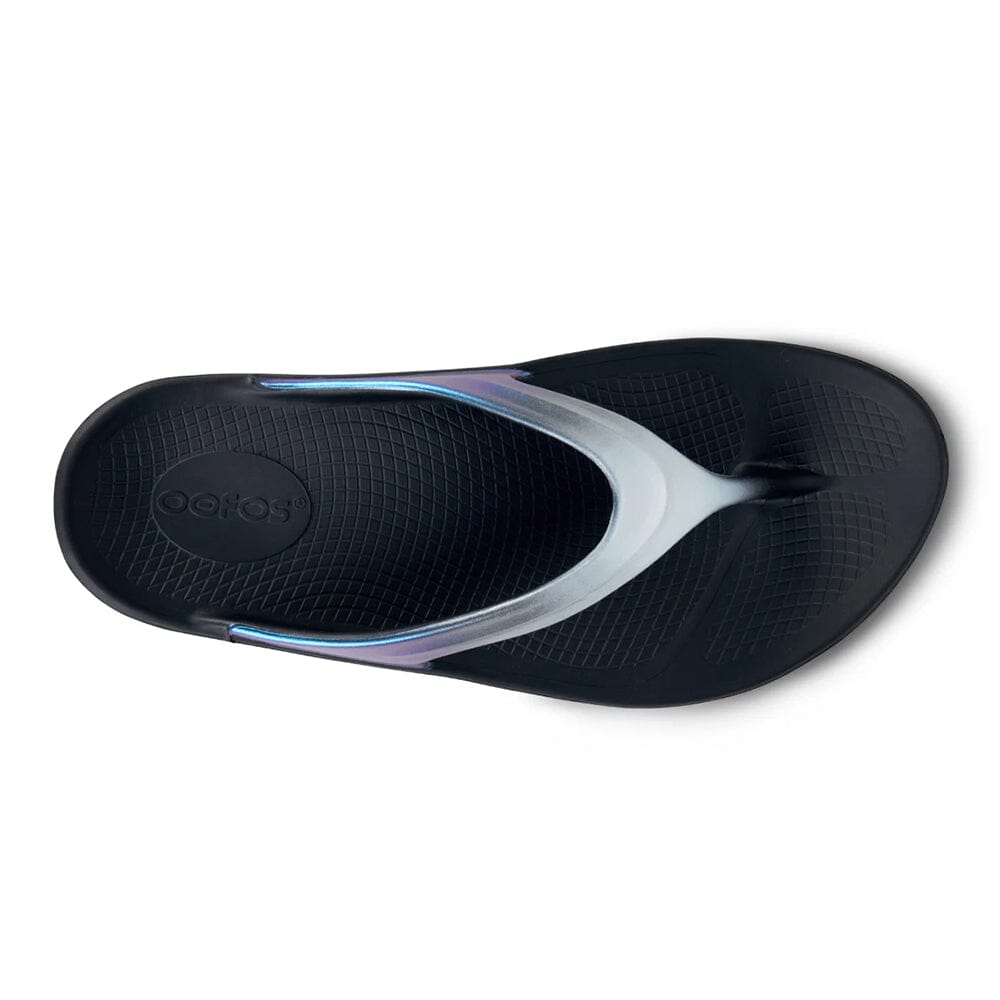 Oofos Oolala Thong Unisex - BlackToe Running#colour_frost