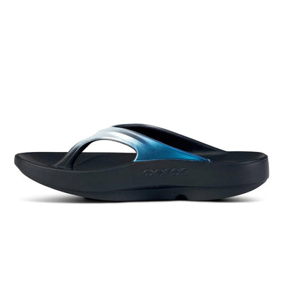 Oofos Oolala Thong Unisex - BlackToe Running#colour_frost