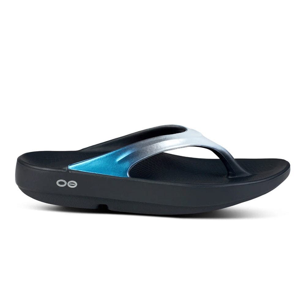 Oofos Oolala Thong Unisex - BlackToe Running#colour_frost