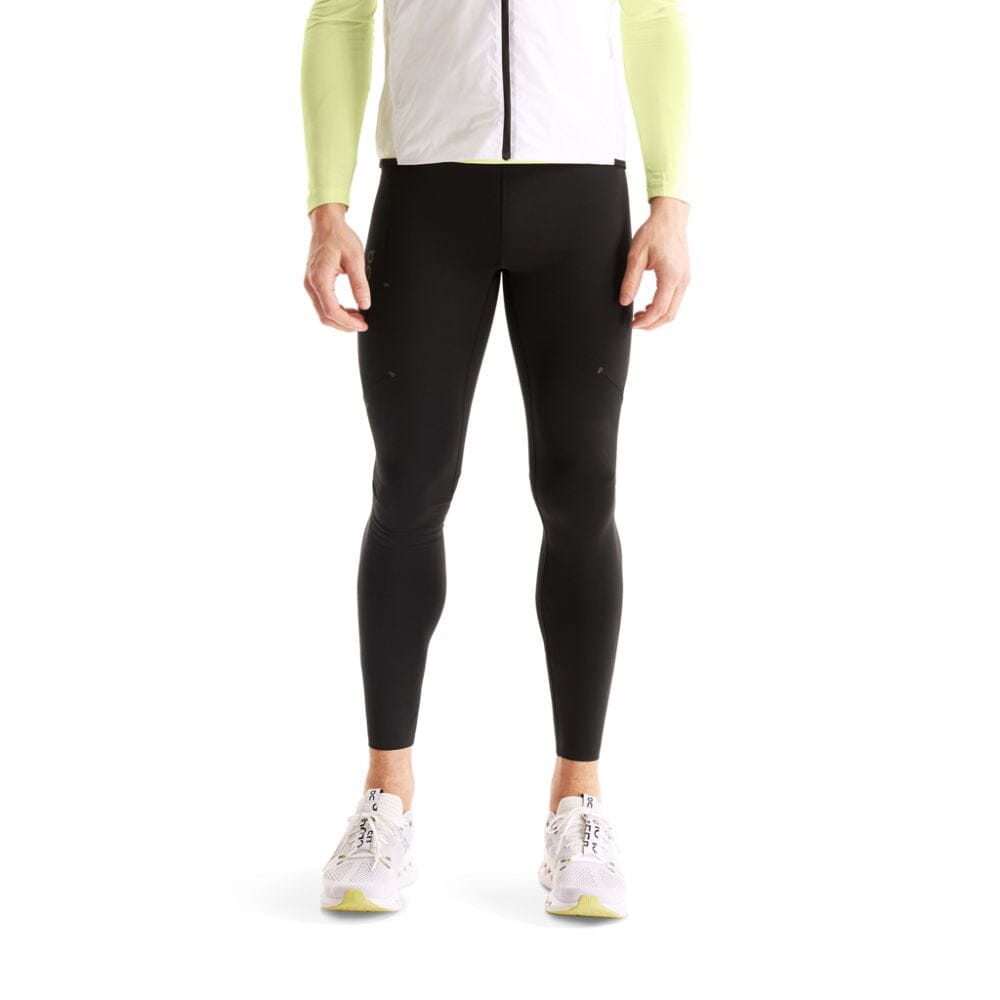 On Running Men's Every Run Winterized Tights Men's Bottoms - BlackToe Running#colour_black