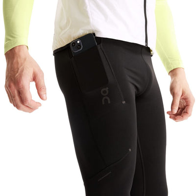 On Running Men's Every Run Winterized Tights Men's Bottoms - BlackToe Running#colour_black