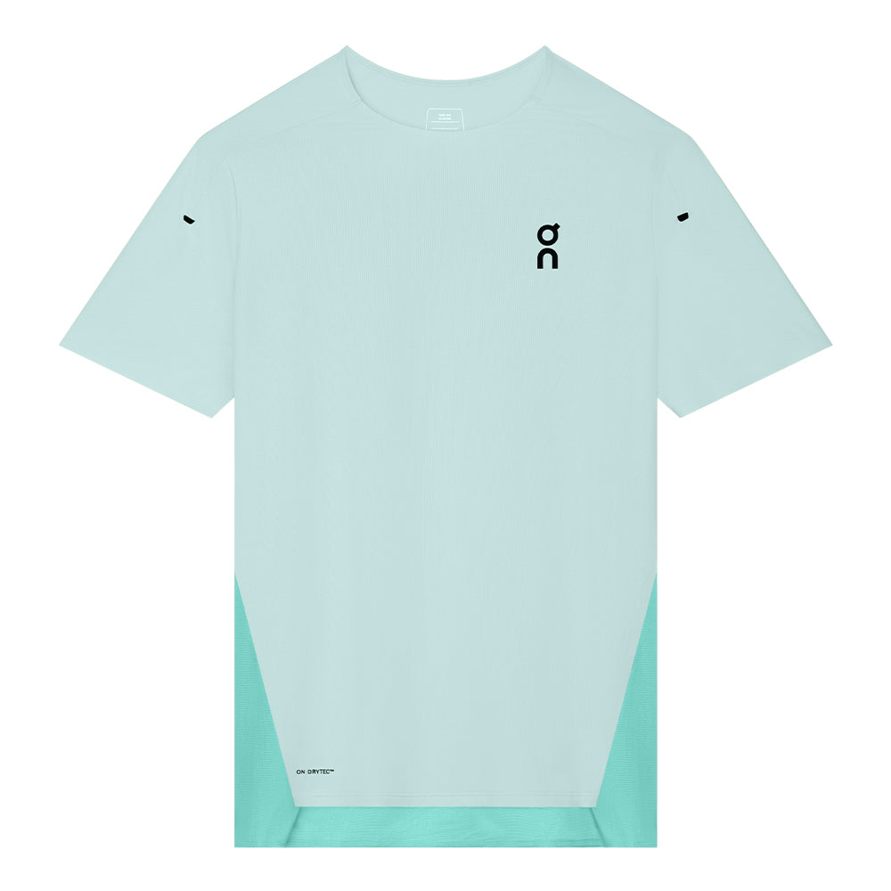 On Men's Performance T 2 - BlackToe Running#colour_flurry-aquamarine