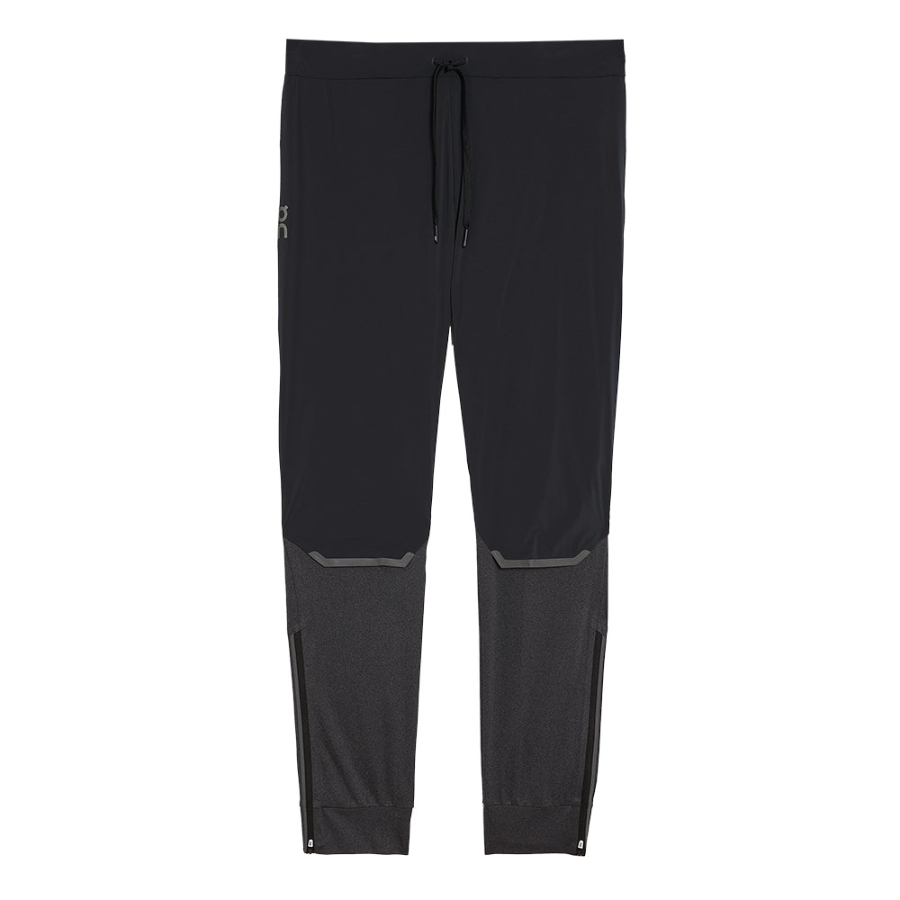 On Men's Weather Pants - BlackToe Running#colour_black