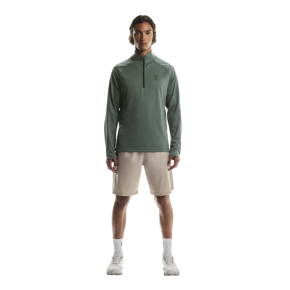 On Men's Climate Shirt - BlackToe Running#colour_olive