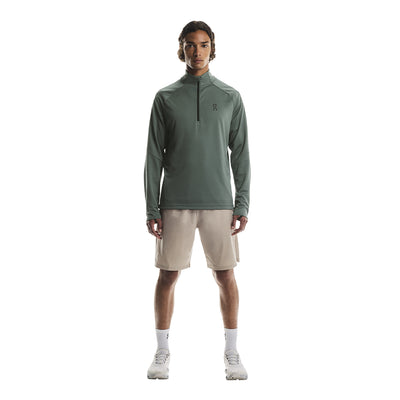 On Men's Climate Shirt - BlackToe Running#colour_olive