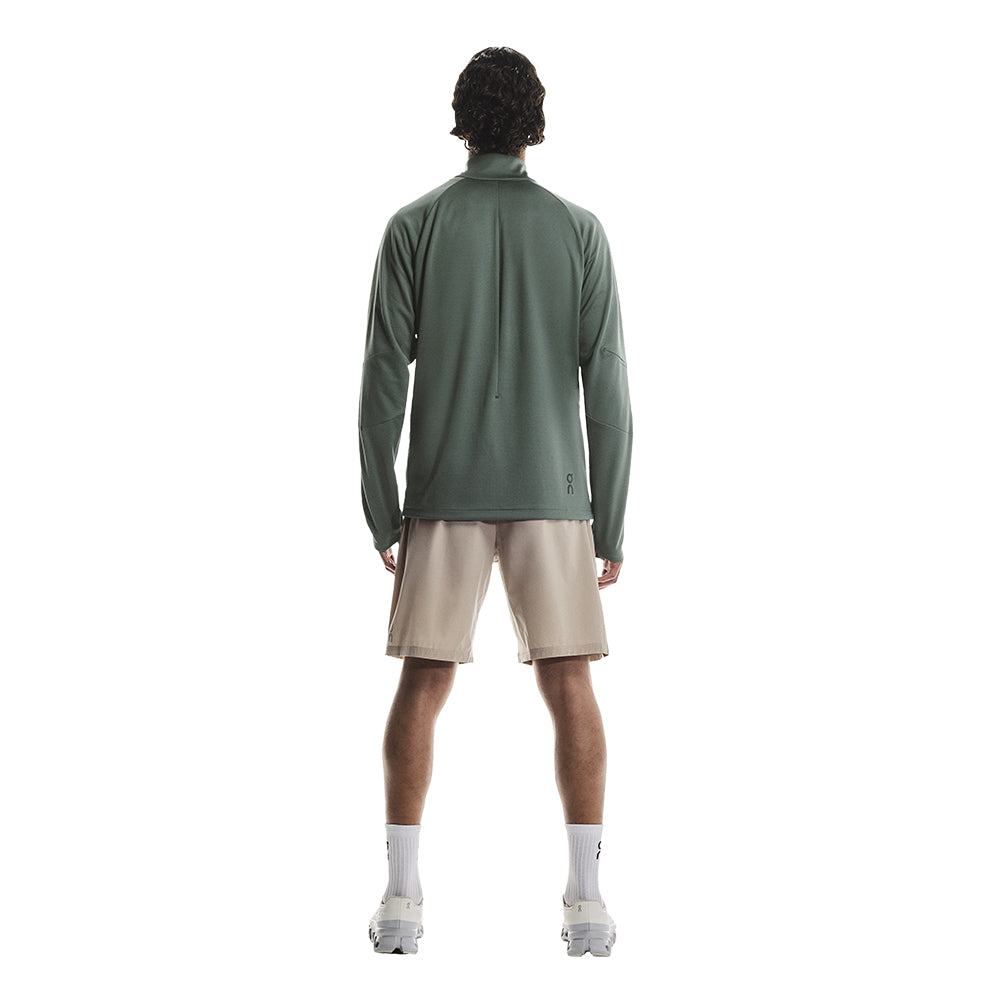 On Men's Climate Shirt - BlackToe Running#colour_olive