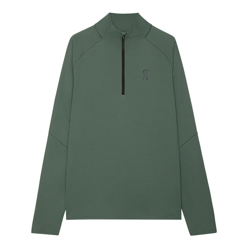 On Men's Climate Shirt - BlackToe Running#colour_olive