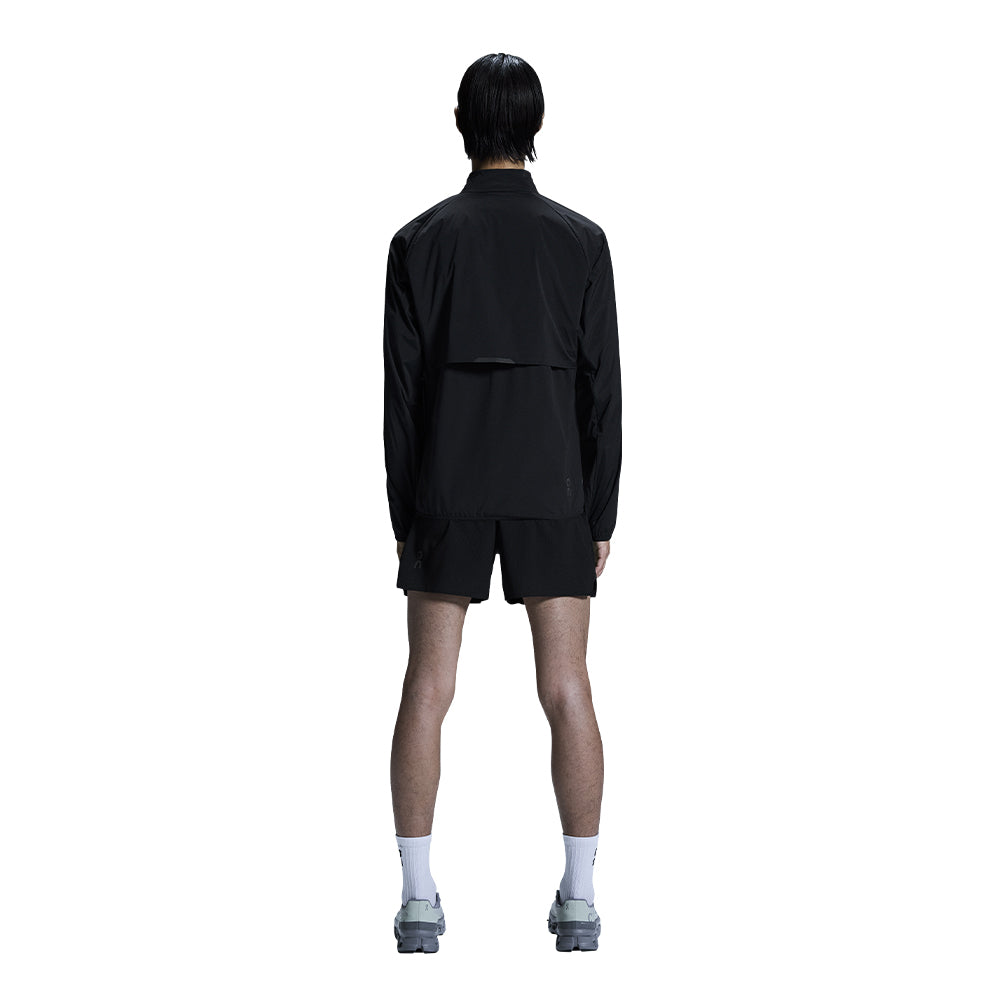On Men's Weather Jacket Insulated - BlackToe Running#colour_black
