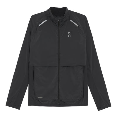 On Men's Weather Jacket Insulated - BlackToe Running#colour_black