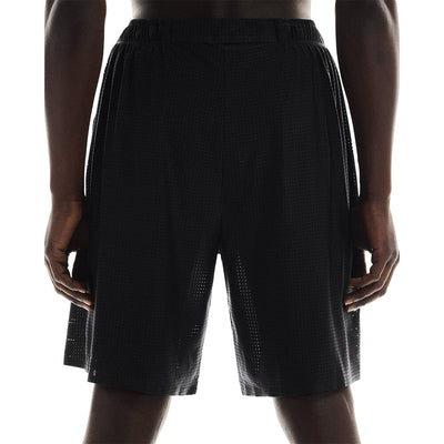 On Men's Pace Mesh Shorts - BlackToe Running#colour_black