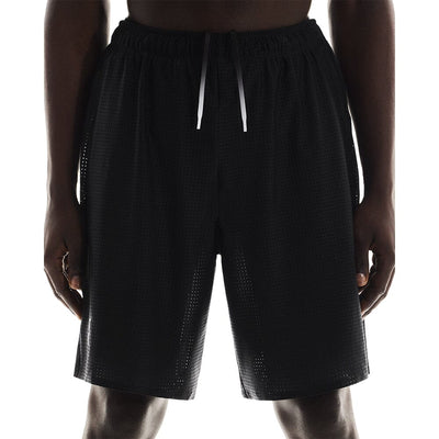 On Men's Pace Mesh Shorts - BlackToe Running#colour_black