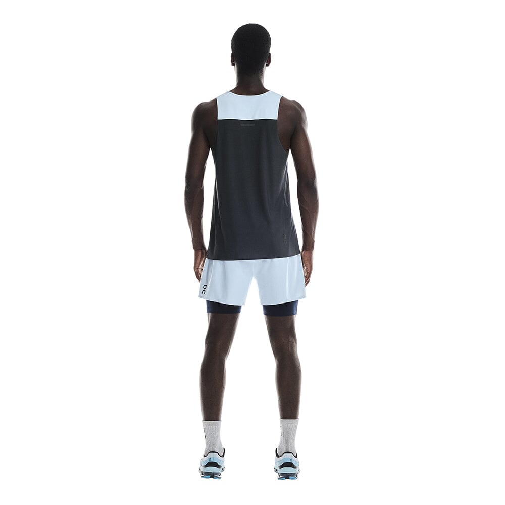 On Men's 5" Performance 2/1 Shorts - BlackToe Running#colour_arctic-midnight