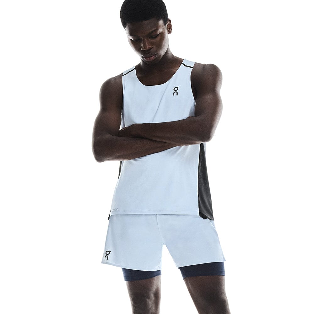 On Men's 5" Performance 2/1 Shorts - BlackToe Running#colour_arctic-midnight