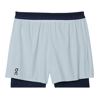 On Men's 5" Performance 2/1 Shorts - BlackToe Running#colour_arctic-midnight