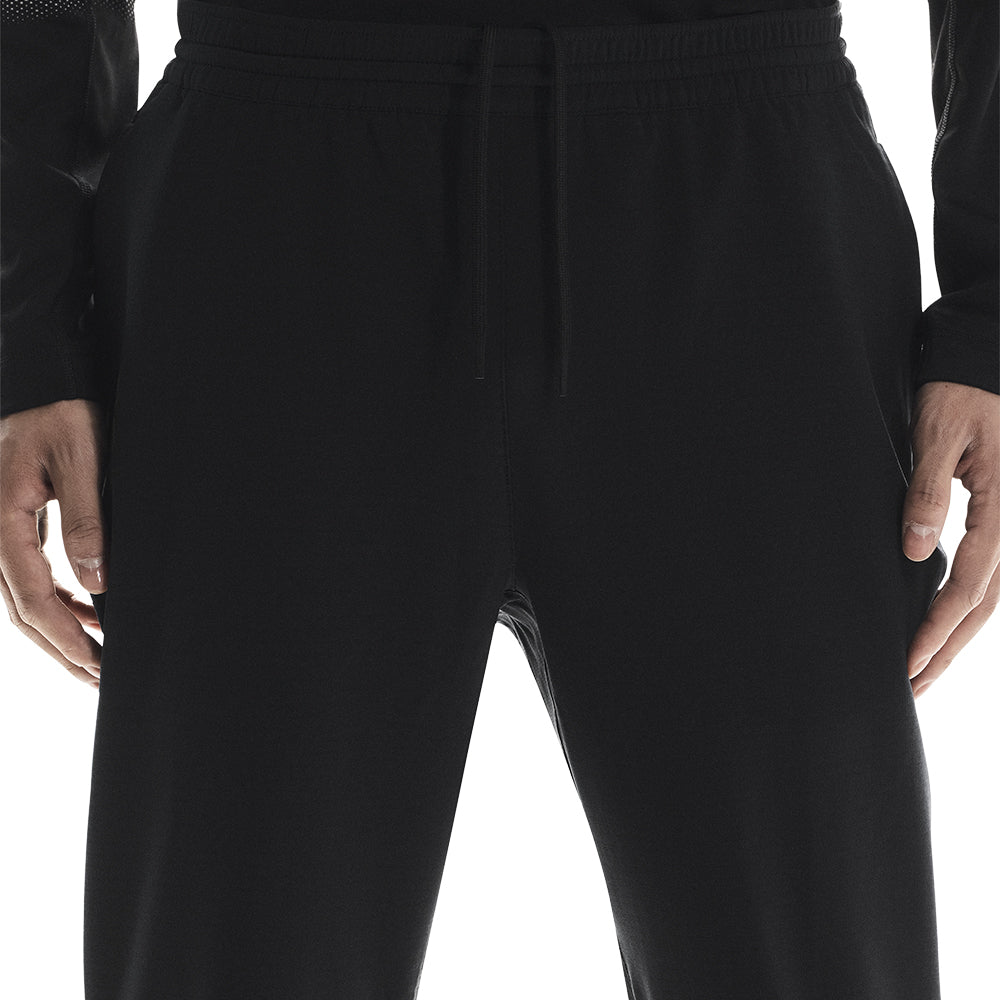 On Men's Weather Winter Pants - BlackToe Running#colour_black