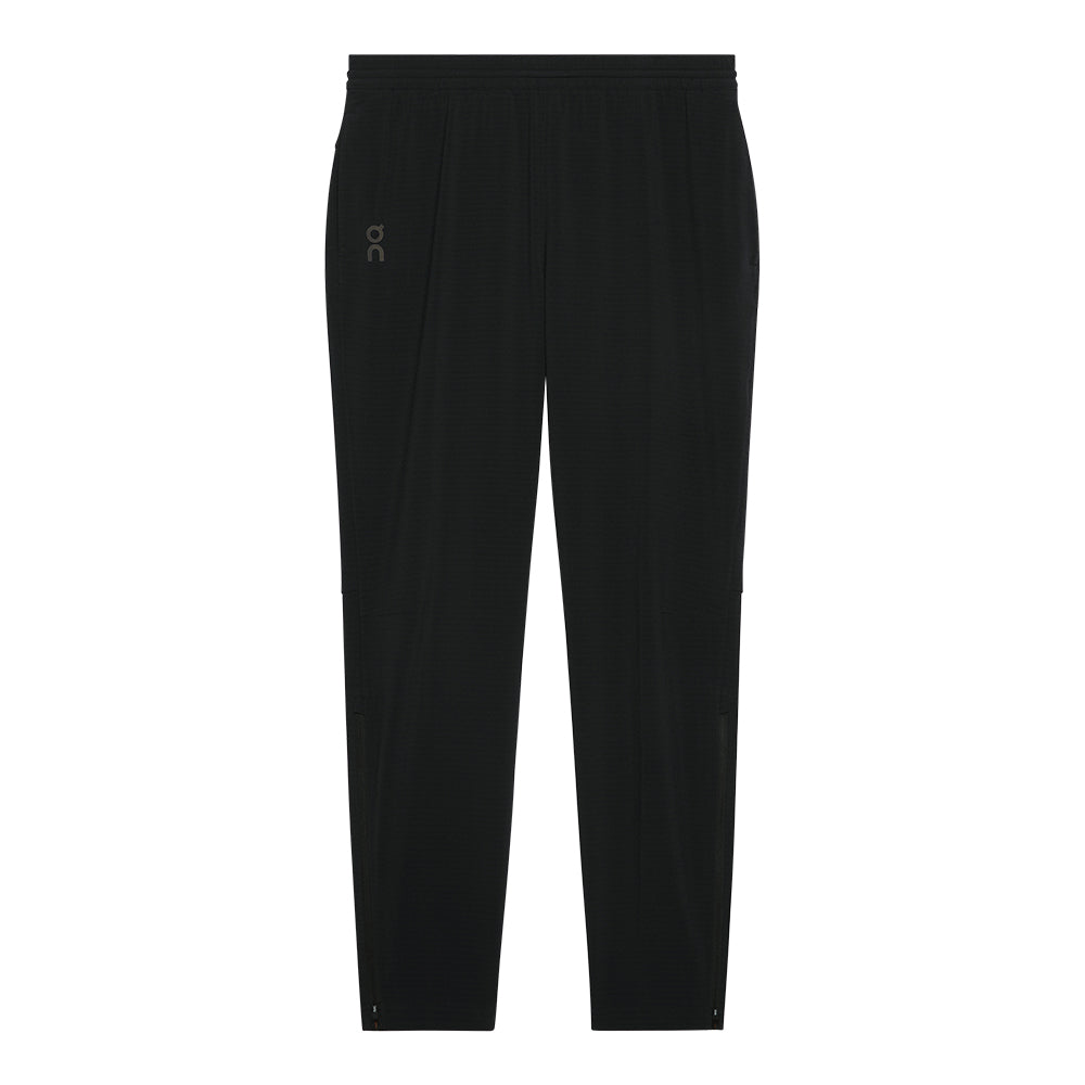 On Men's Weather Winter Pants - BlackToe Running#colour_black