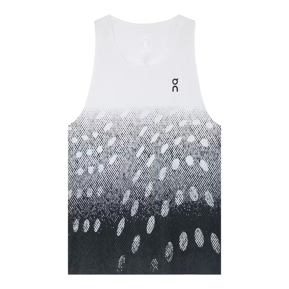 On Men's Zero Singlet - BlackToe Running#colour_white-iron
