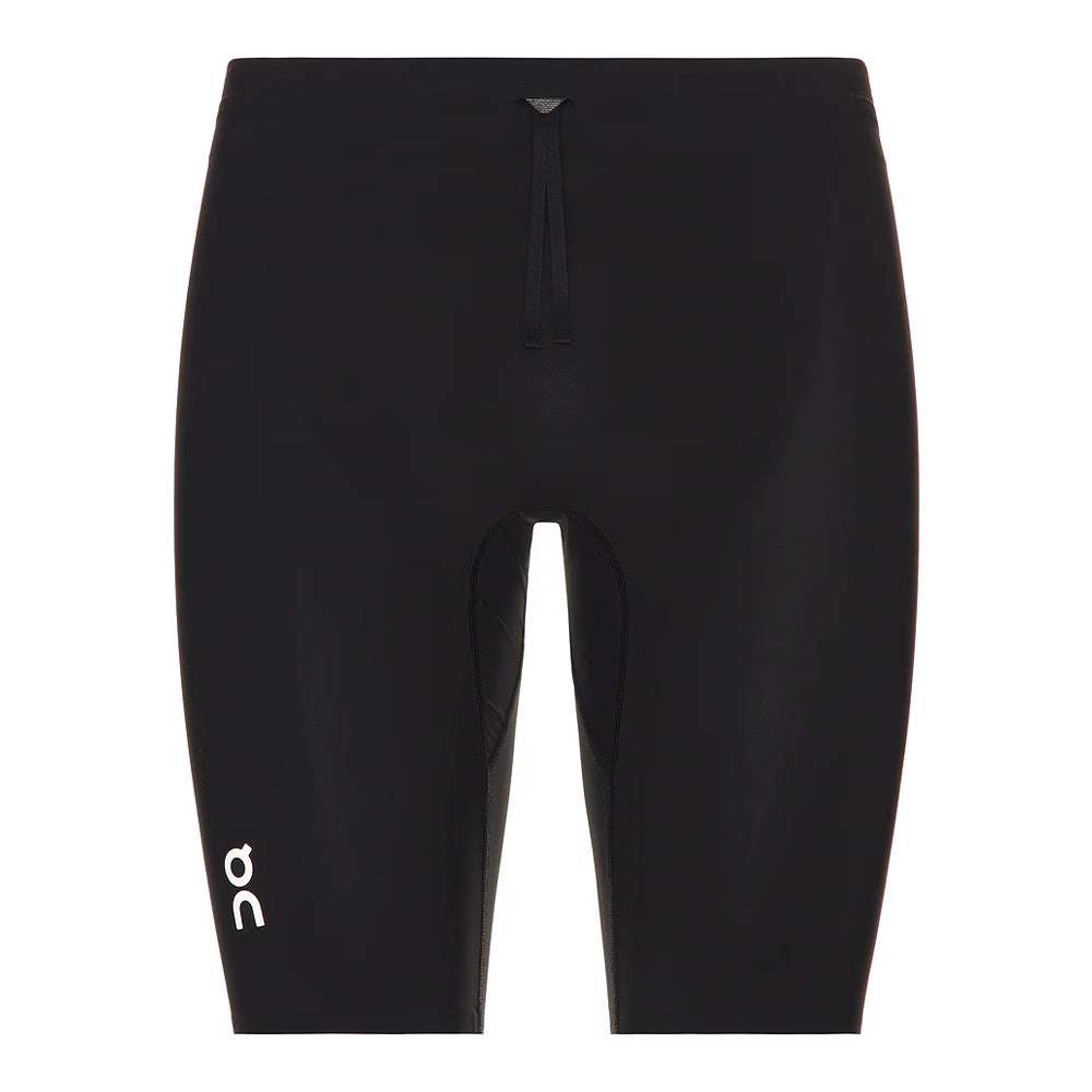 On Running Men's Zero Half Tights - BlackToe Running#colour_black