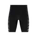 On Running Men's Zero Half Tights - BlackToe Running#colour_iron-white