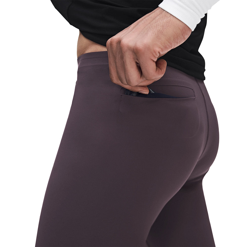 On Running Men's Zero Half Tights - BlackToe Running#colour_urchin