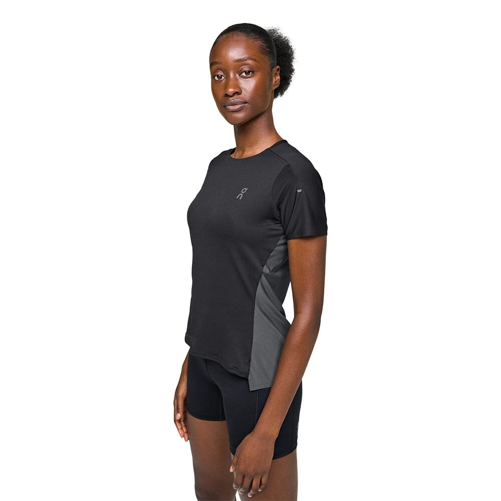 On Women's Performance Tee - BlackTore Running#colour_black-eclipse