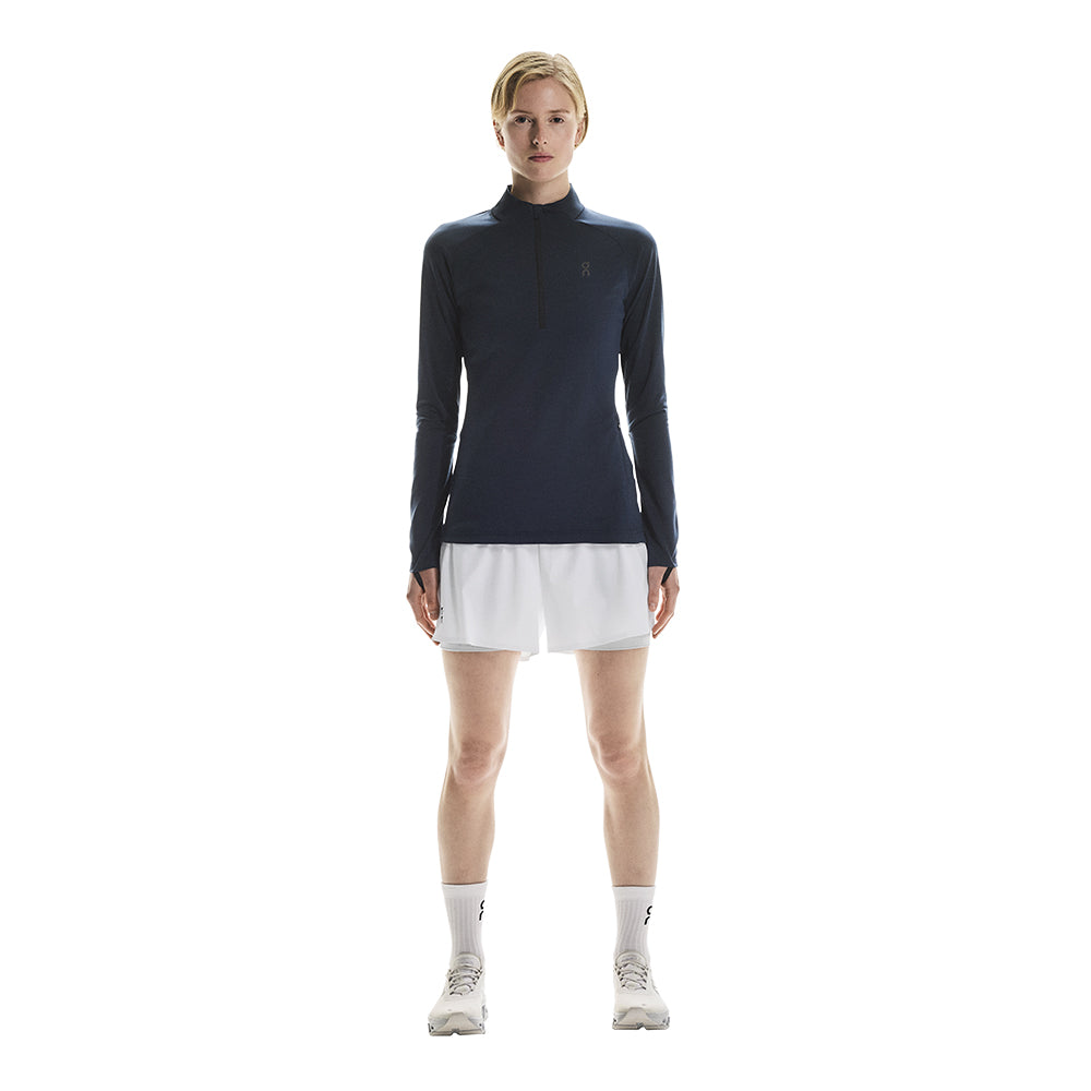 On Women's Climate Shirt - BlackToe Running#colour_navy