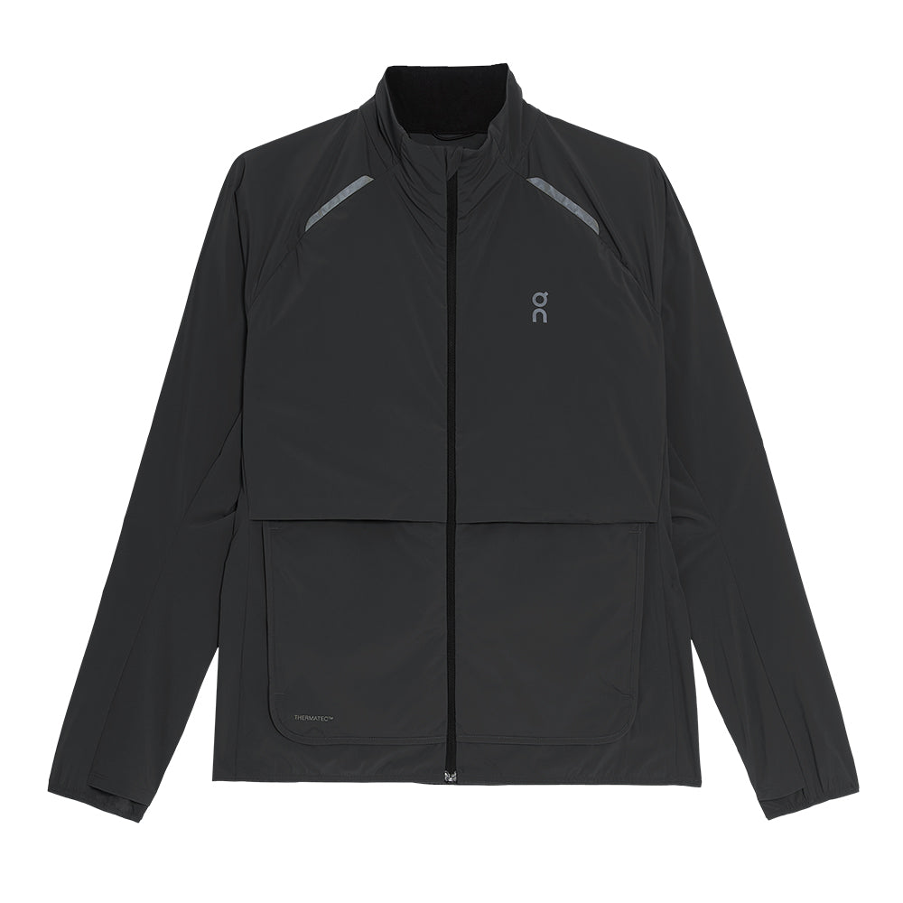On Women's Weather Jacket Insulated - BlackToe Running#colour_black