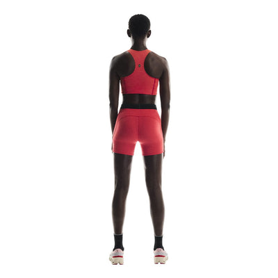 On Women's Pace Pocket Light Support Bra - BlackToe Running#colour_red