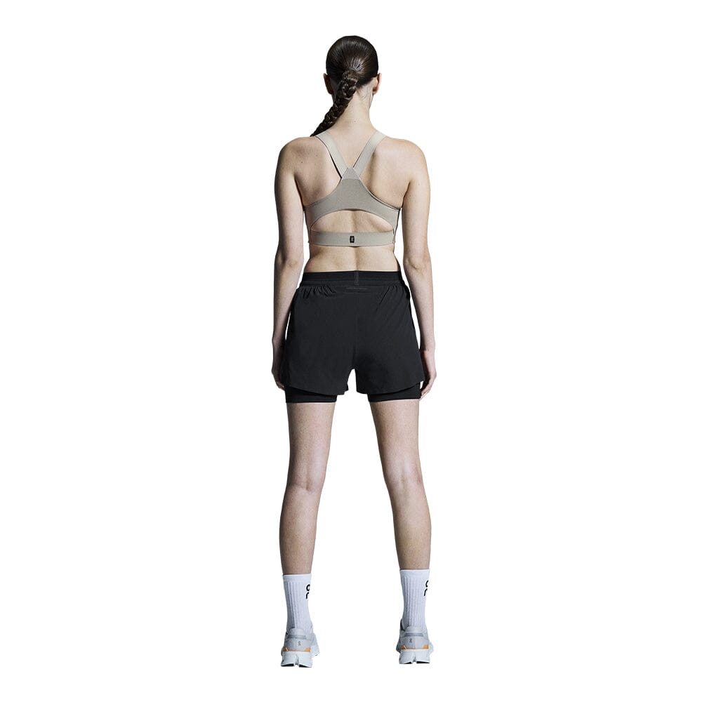 On Women's 3" Performance 2/1 Shorts - BlackToe Running