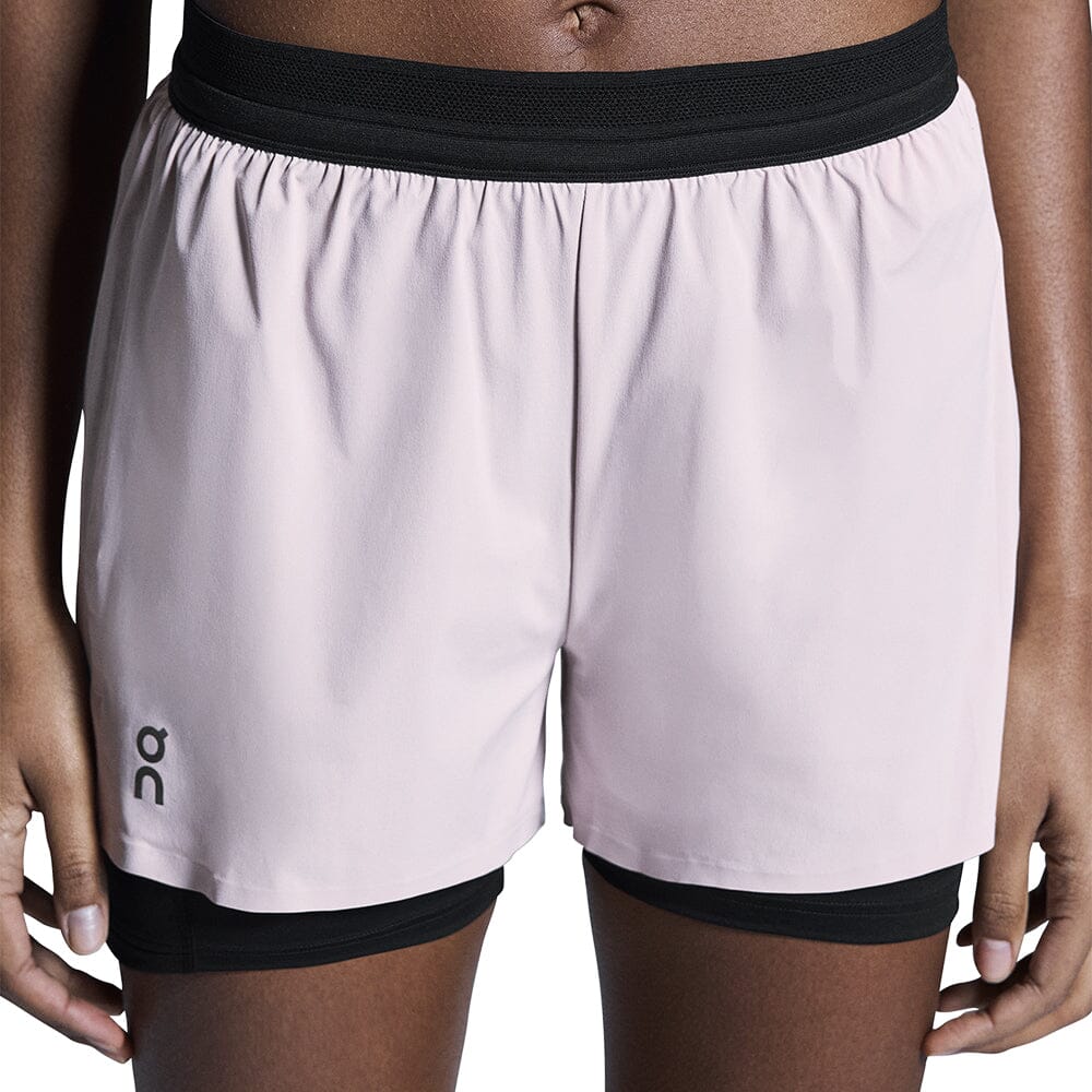 On Women's 3" Performance 2/1 Shorts - BlackToe Running