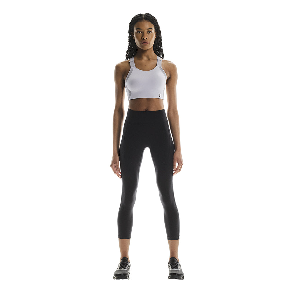 On Women's Performance Tights 7/8 - BlackToe Running#colour_black