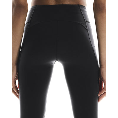 On Women's Performance Tights 7/8 - BlackToe Running#colour_black