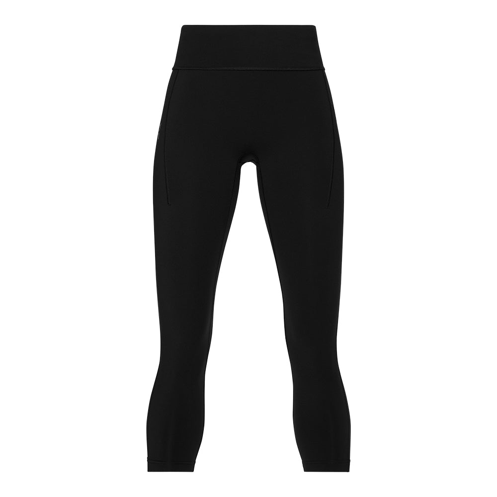 On Women's Performance Tights 7/8 - BlackToe Running#colour_black
