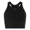 On Women's Performance Crop - BlackToe Running#colour_black