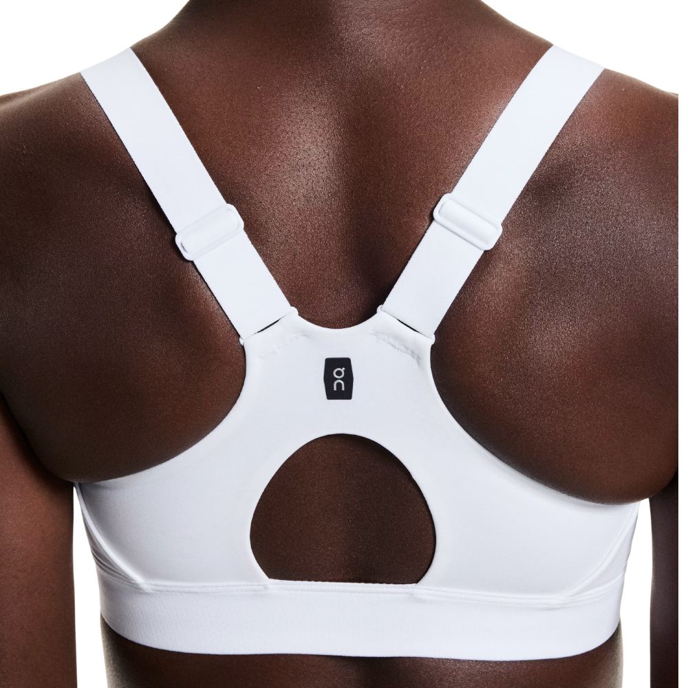 On Women's Performance Medium Support Bra 2 - BlackToe Running#colour_white