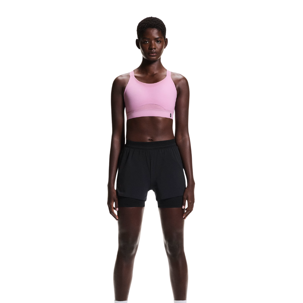 On Women's Performance Medium Support Bra 2 - BlackToe Running#colour_sakura
