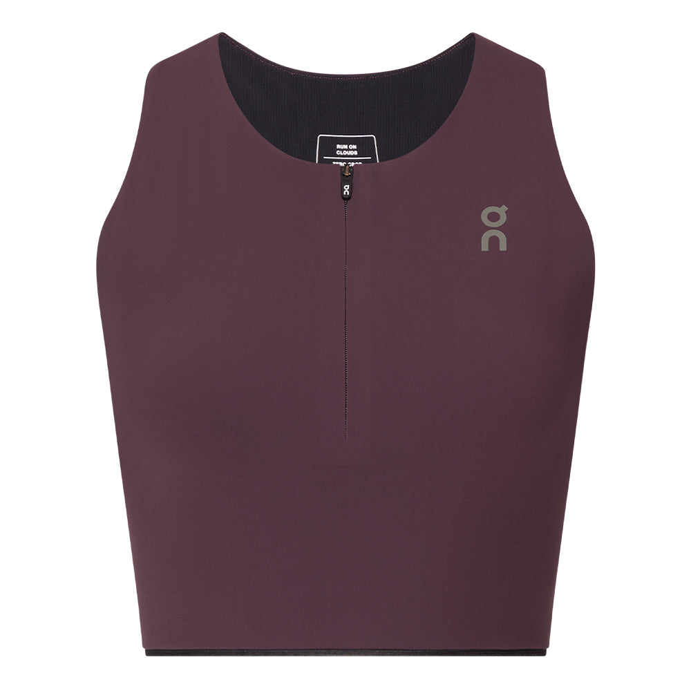 On Running Women's Zero Crop - BlackToe Running#colour_urchin